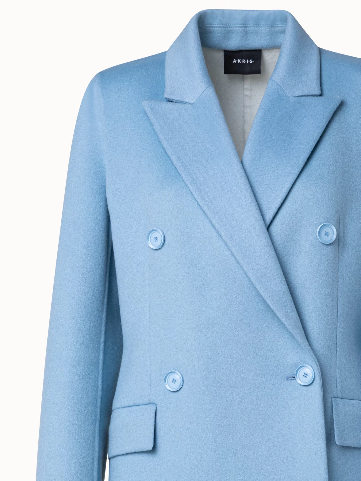 AKRIS Kosima Cashmere Double Breasted Coat - Image 3