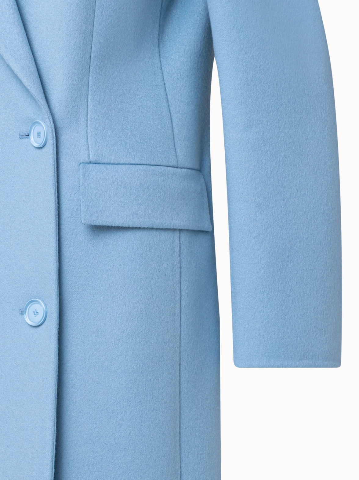 AKRIS Kosima Cashmere Double Breasted Coat - Image 4