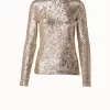 AKRIS Top In Sequins On Jersey