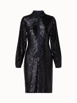 AKRIS Sequins Shirt Dress