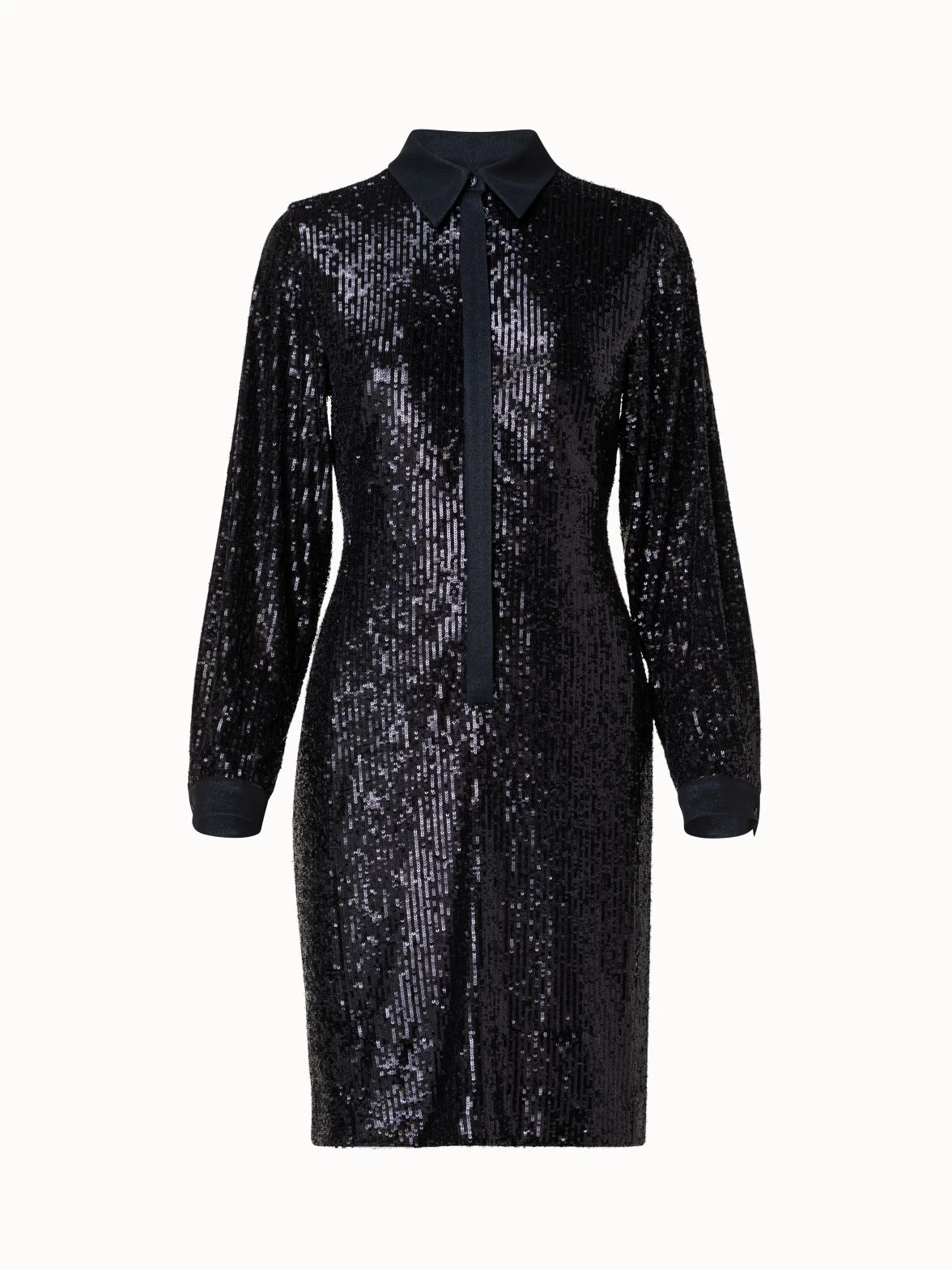 AKRIS Sequins Shirt Dress