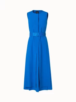 AKRIS Cotton Poplin Midi Dress