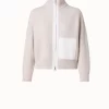 AKRIS Boxy Cashmere Zip Cardigan