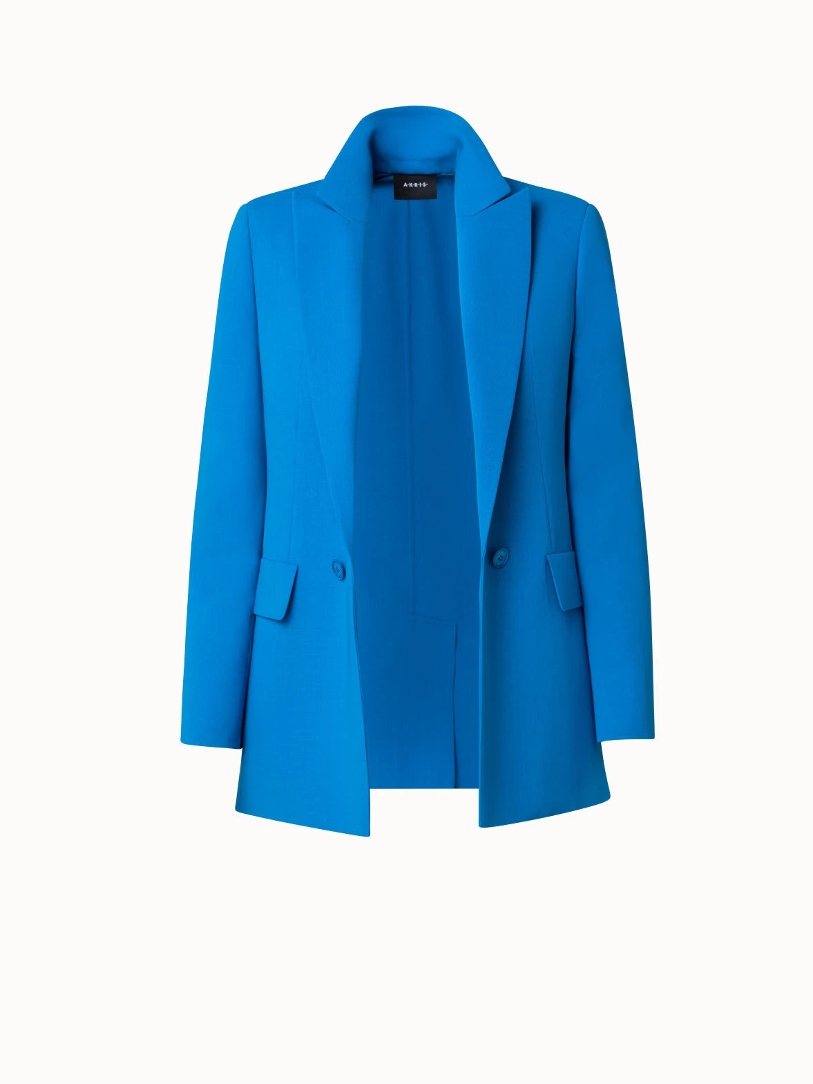 AKRIS Wool Double-Face Jacket With Faux Double-Breast - Image 3