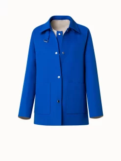 AKRIS Cotton Linen Double-Face Reversible 3-in-1 Jacket