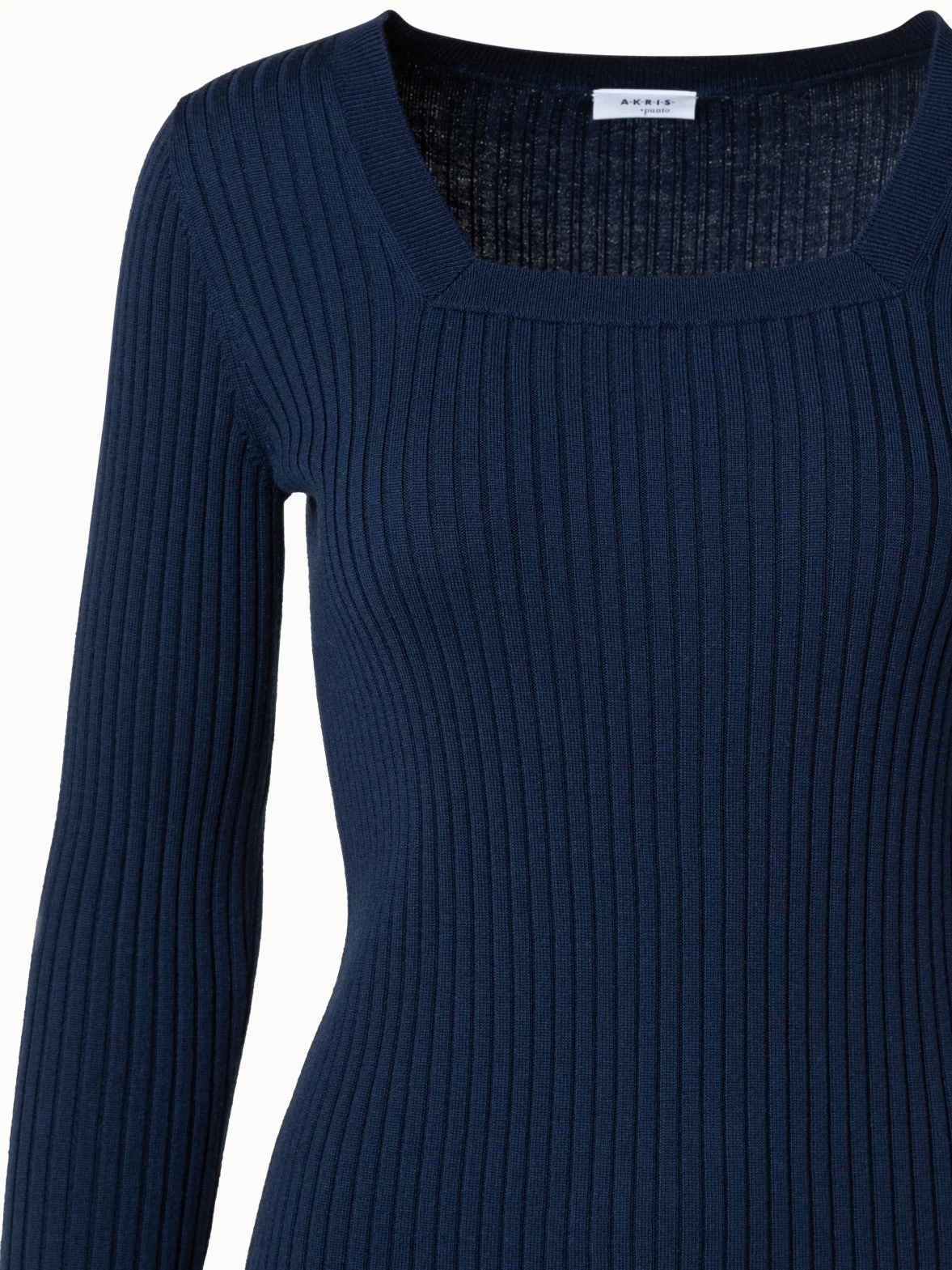 Ribbed Colorblock Merino Wool Pullover - Image 3