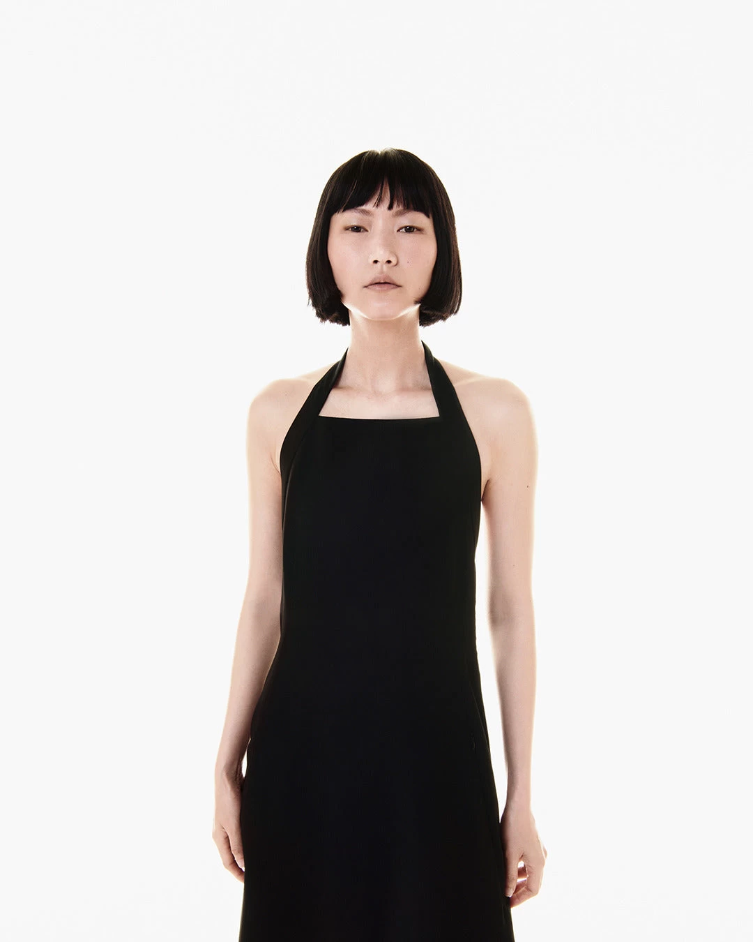 AKRIS Wool Double-Face Apron Midi Dress - Image 5