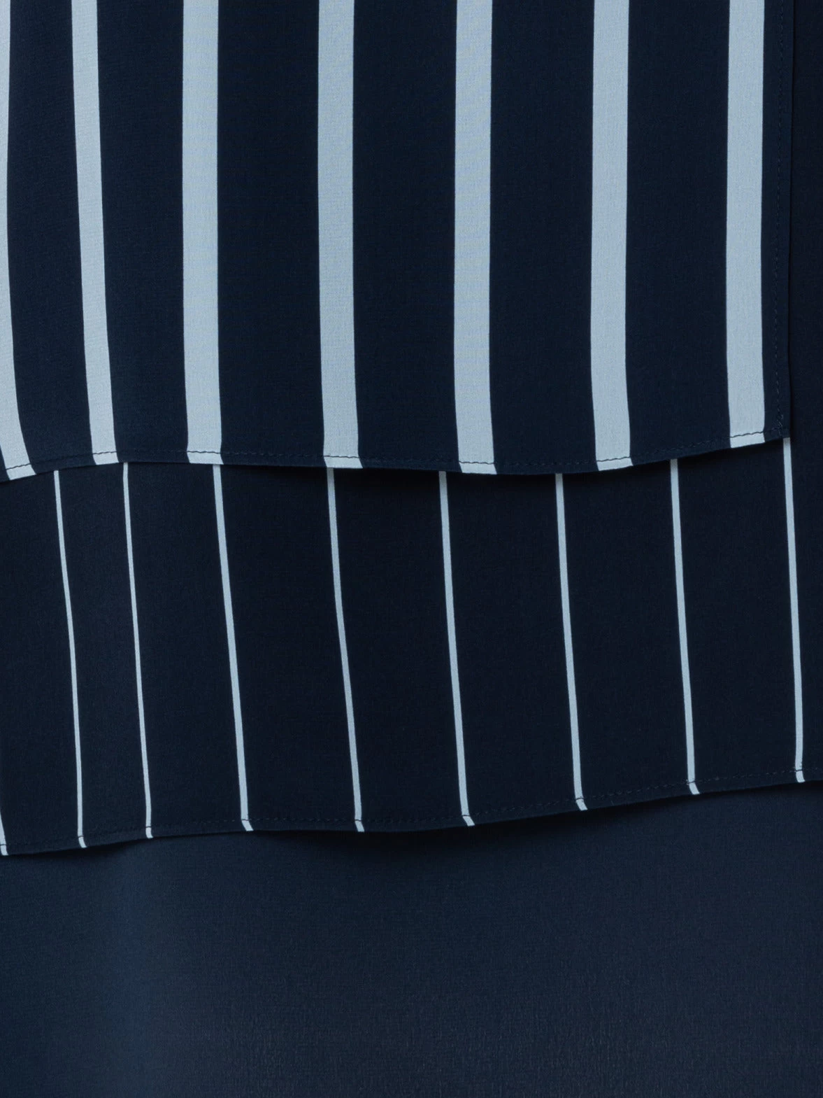 AKRIS Three Layer Silk Crêpe Blouse With Screen Stripes Print - Image 4