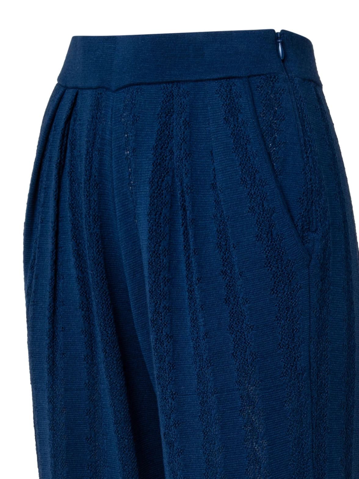 AKRIS Wool Silk Knit Lace Pants - Image 3