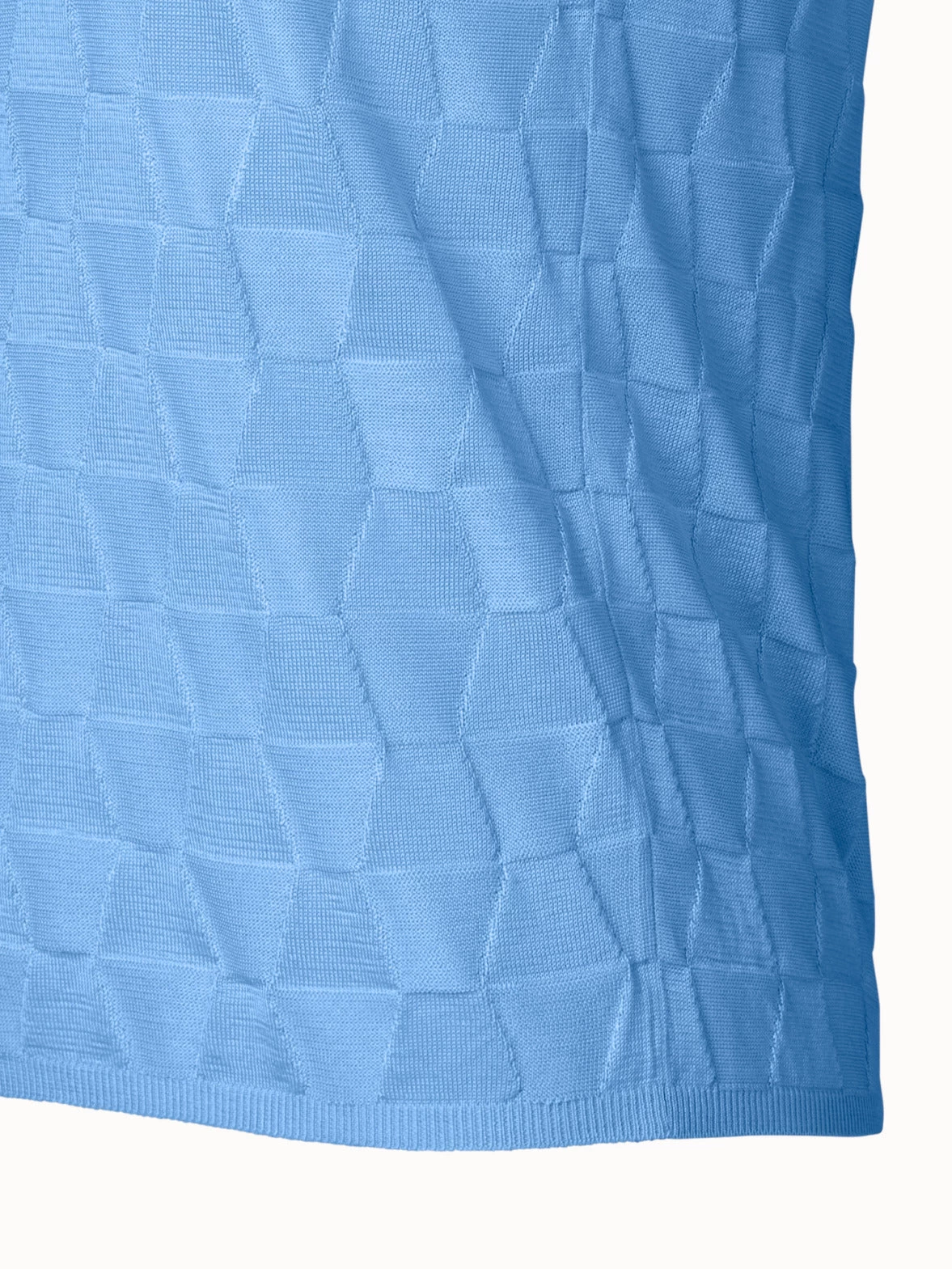 AKRIS Structured Trapezoid Silk Knit Top - Image 3