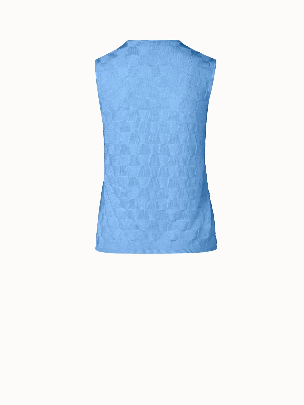 AKRIS Structured Trapezoid Silk Knit Top - Image 2