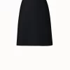 AKRIS Wool Double-Face Short Skirt