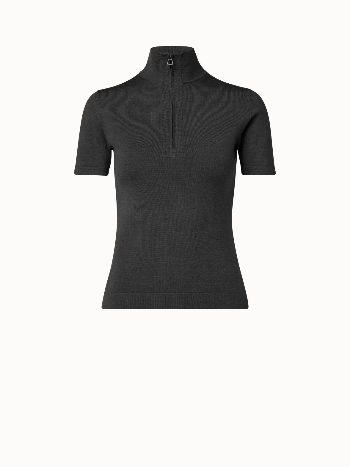 AKRIS Wool Silk Stretch Knit Top