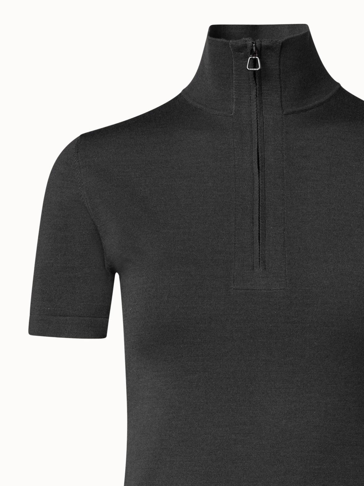 AKRIS Wool Silk Stretch Knit Top - Image 5