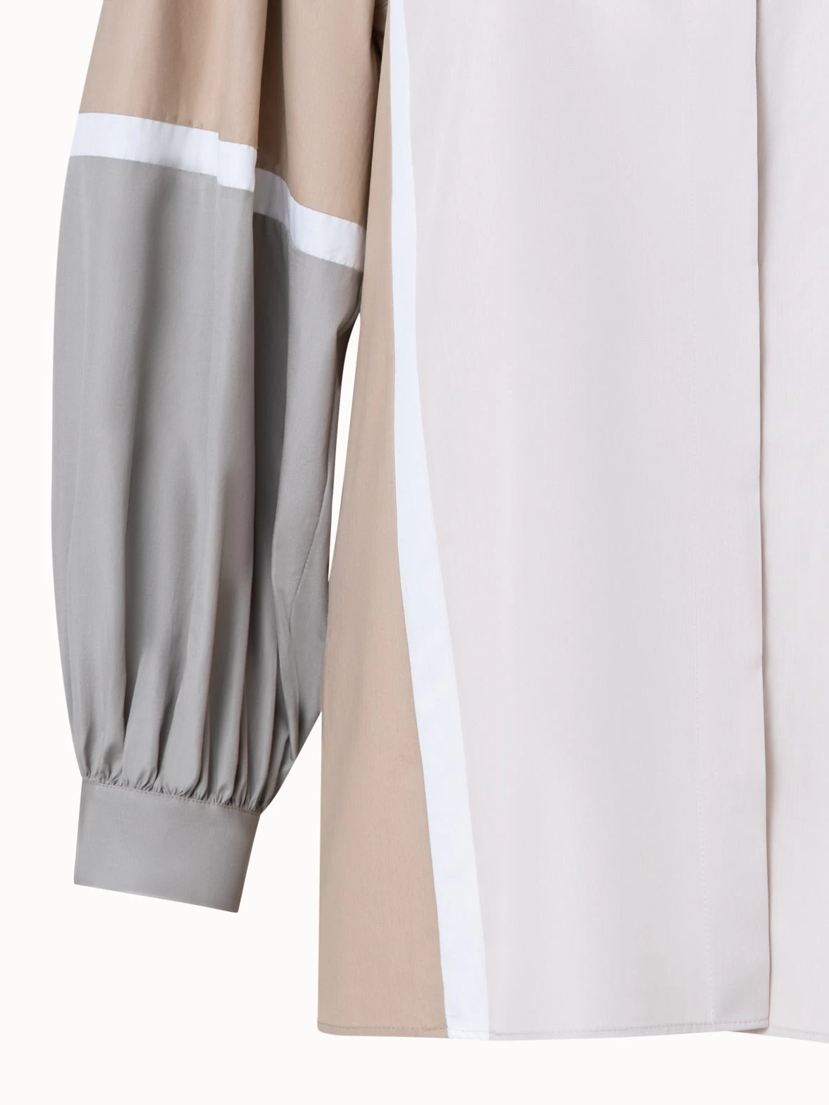 AKRIS Cotton Poplin Colorblock Blouse - Image 5