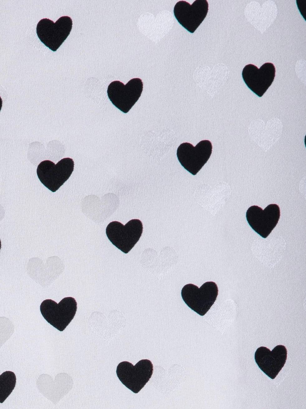 AKRIS Straight Leg Silk Pants With Hearts Jacquard And Druck - Image 5