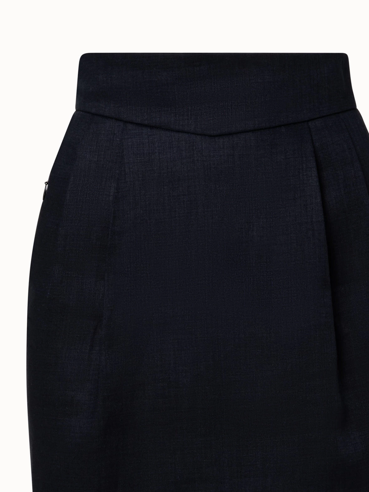 AKRIS Linen Double-Face Short Skirt - Image 4
