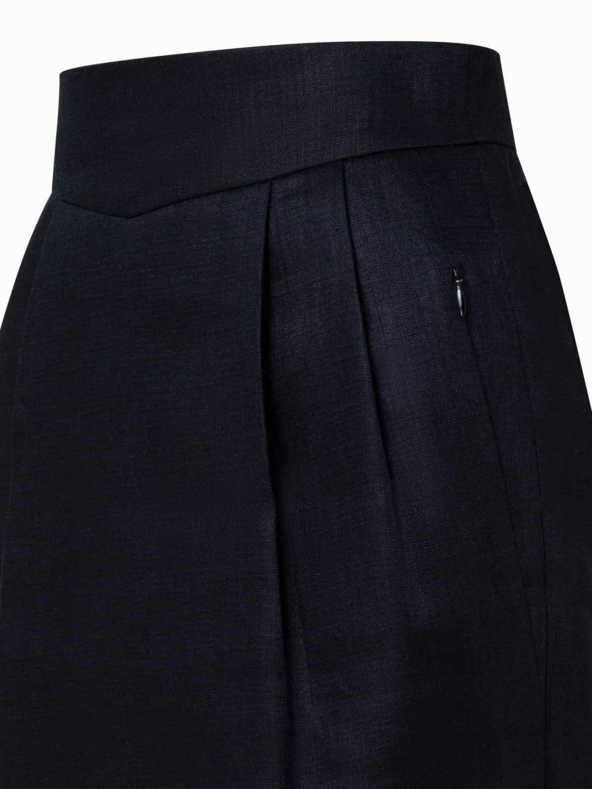 AKRIS Linen Double-Face Short Skirt - Image 5