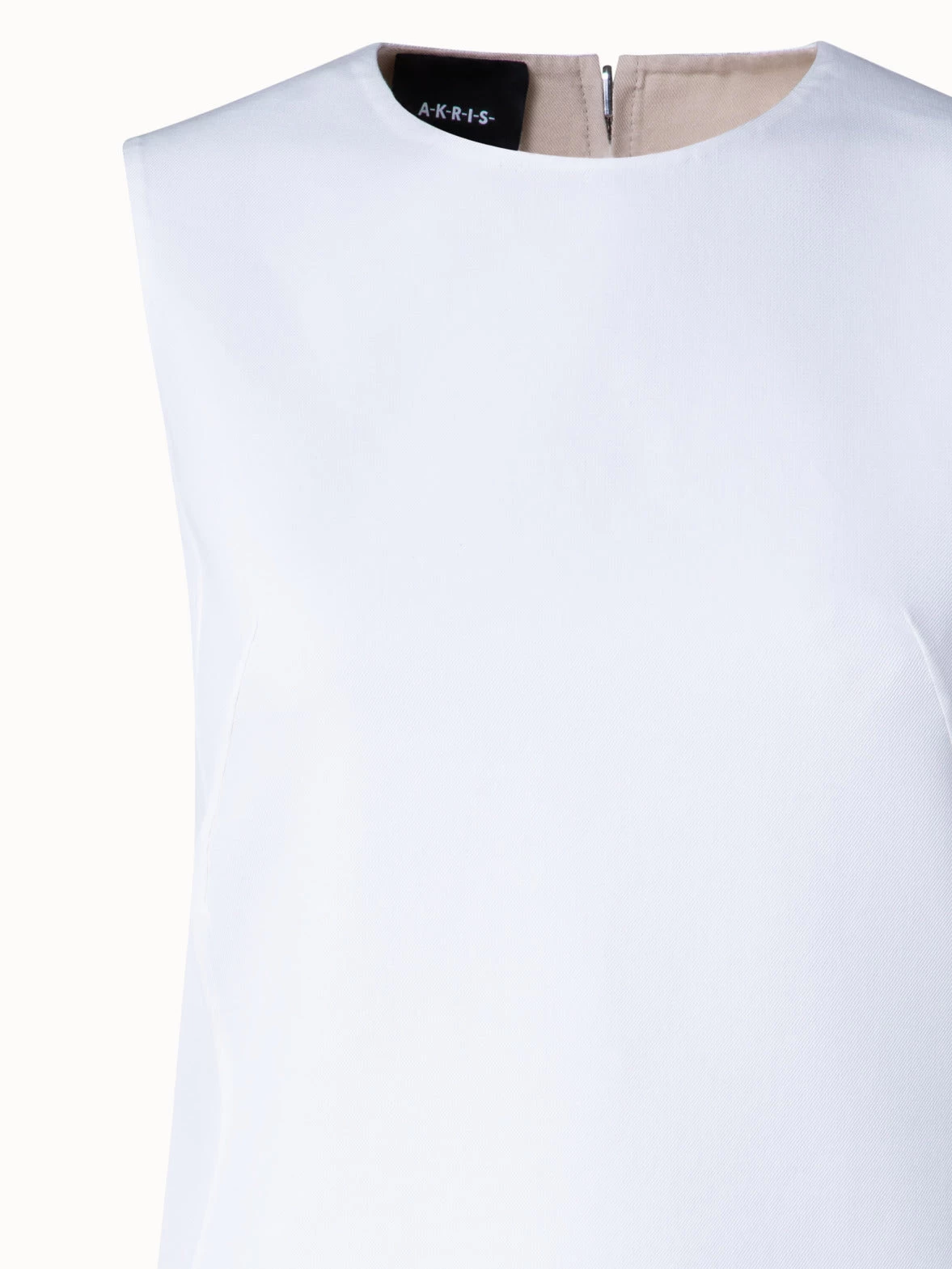 AKRIS Reversible Cotton Double-Face Sheath Dress - Image 4