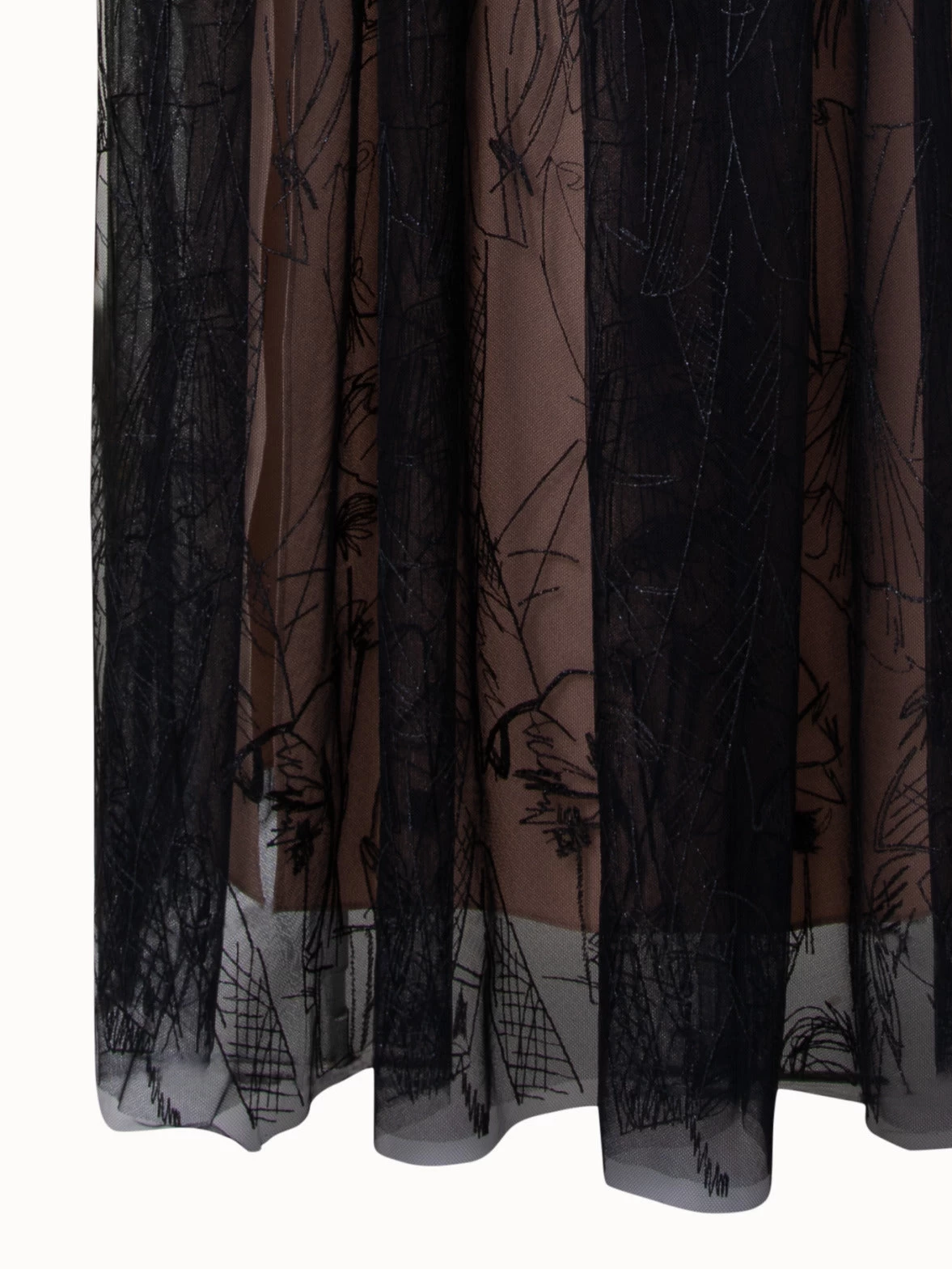 AKRIS Techno Tulle Gown With Croquis Embroidery - Image 9