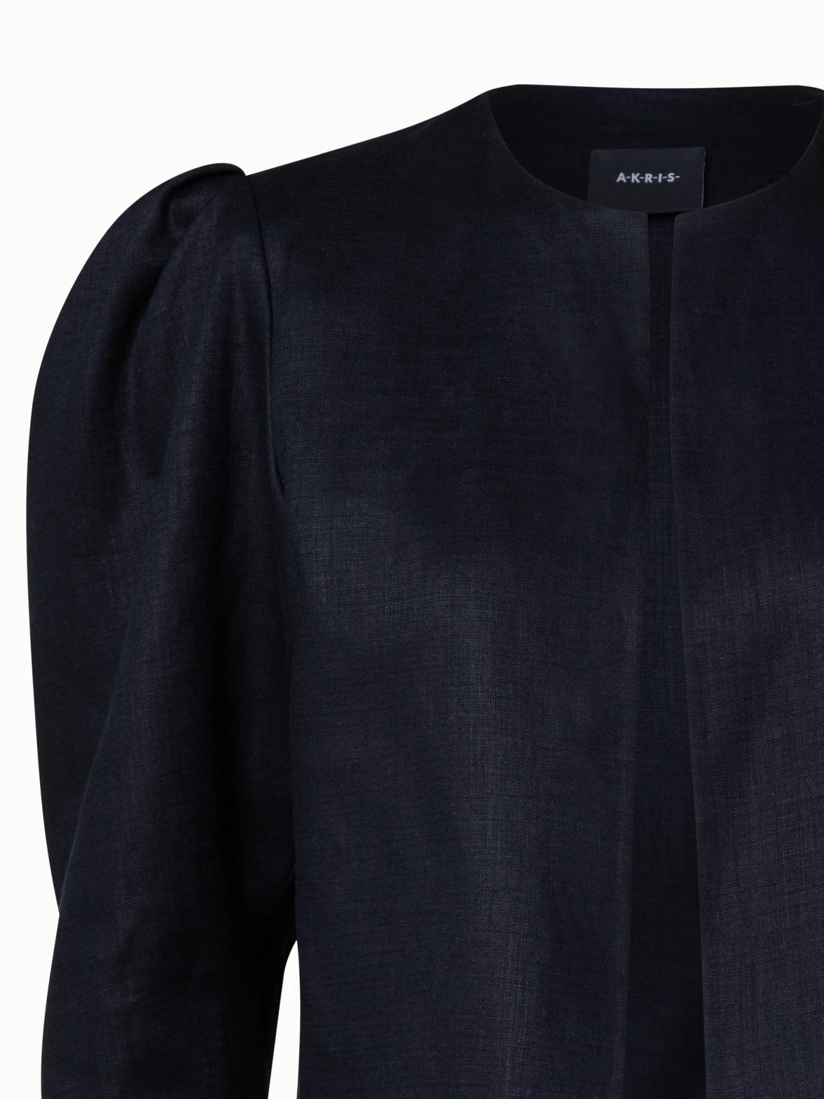 AKRIS Linen Double-Face Cropped Jacket - Image 4