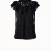 AKRIS Lace Blouse With Ruffles