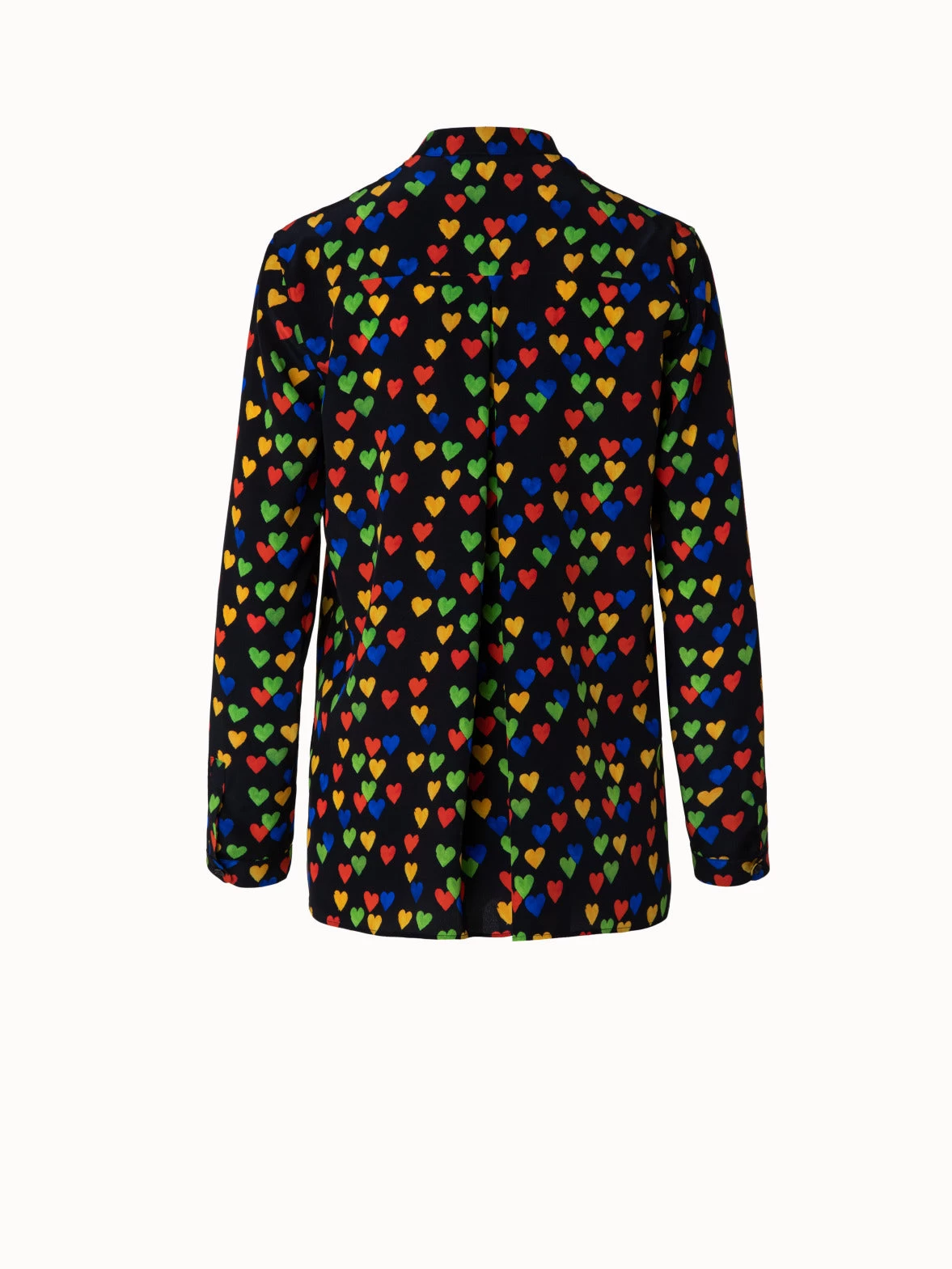 AKRIS Silk Crêpe Blouse With Hearts Print - Image 3