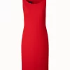 AKRIS Structured Wool Double-Face Sheath Dress