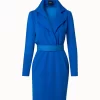 AKRIS Viscose Wool Jersey Dress With Horsehair Belt