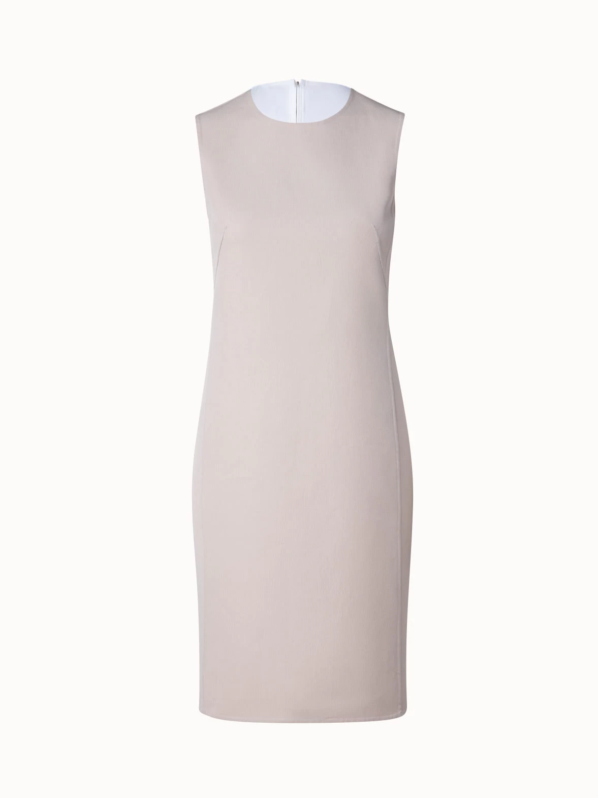 AKRIS Reversible Cotton Double-Face Sheath Dress - Image 3