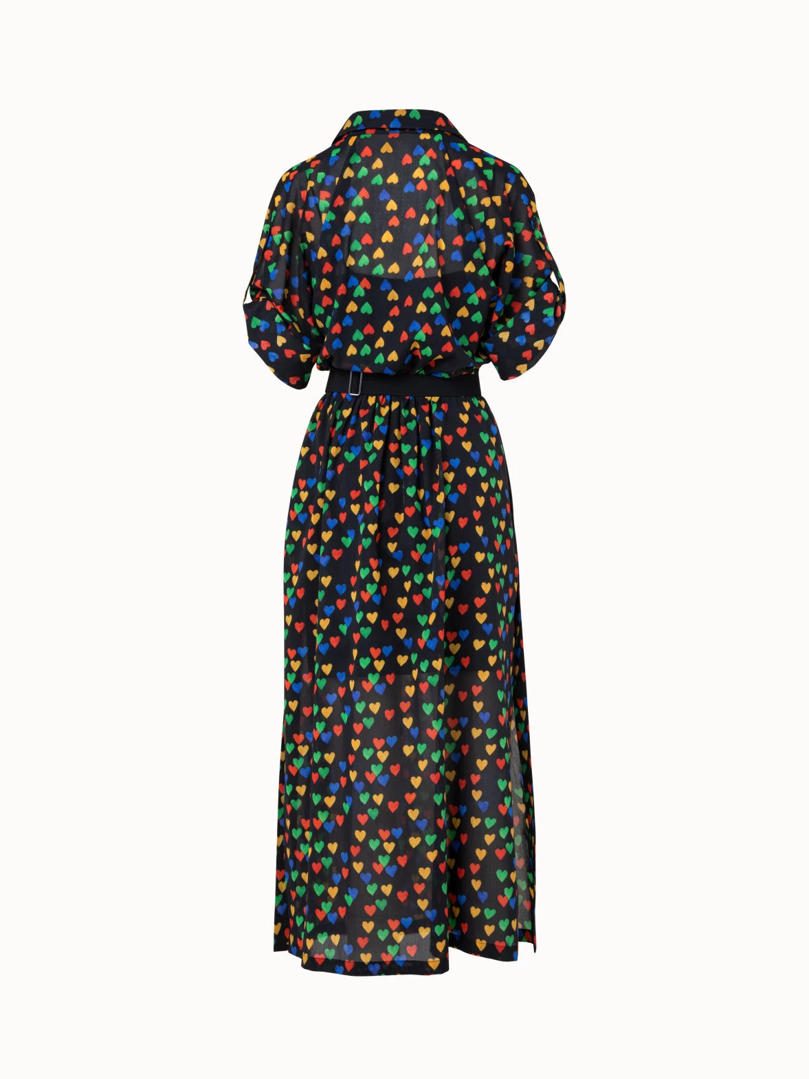 AKRIS Cotton Poplin Dress With Hearts Druck - Image 2