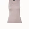 AKRIS Silk Stretch Knit Tank Top