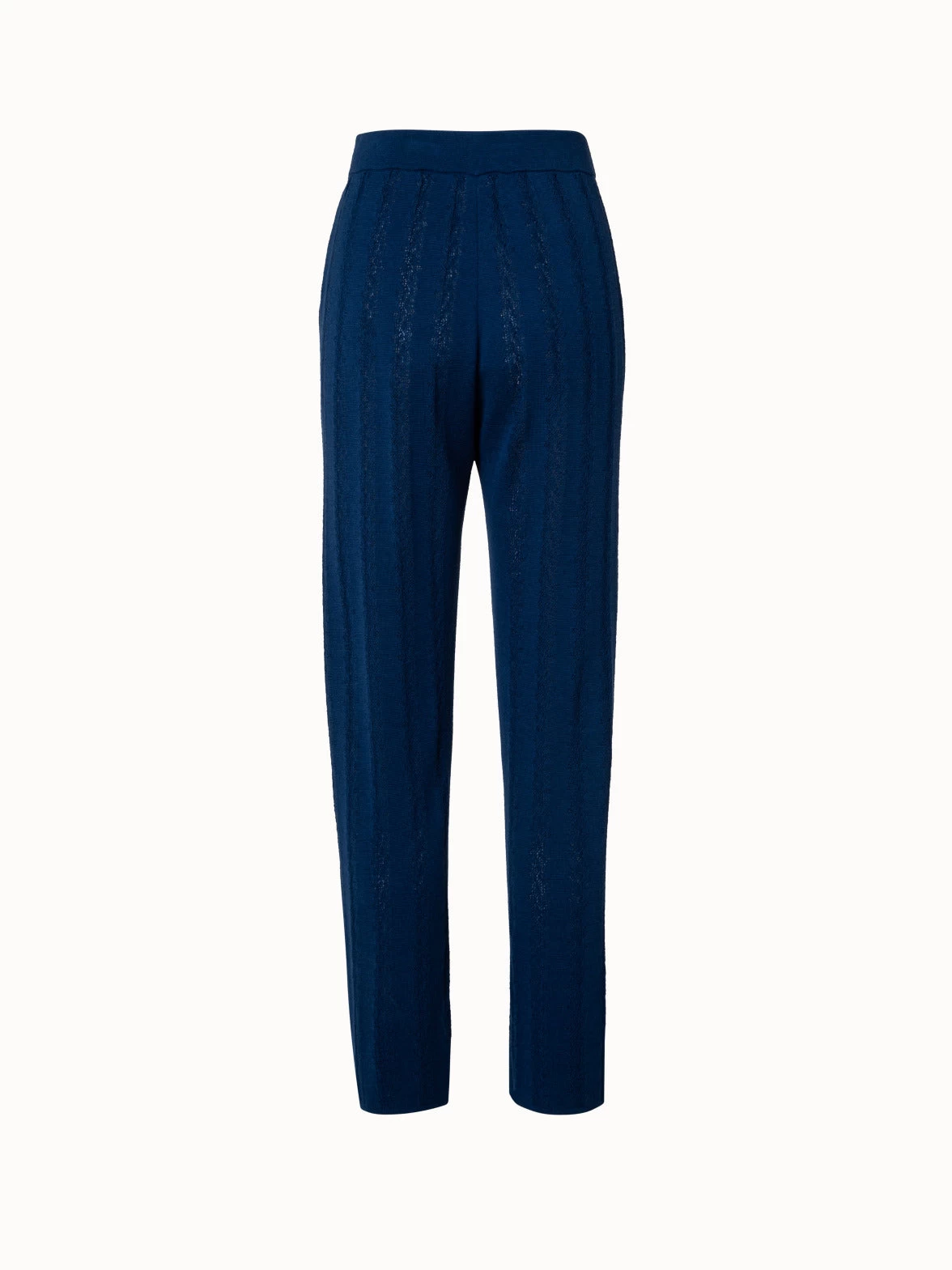 AKRIS Wool Silk Knit Lace Pants - Image 2