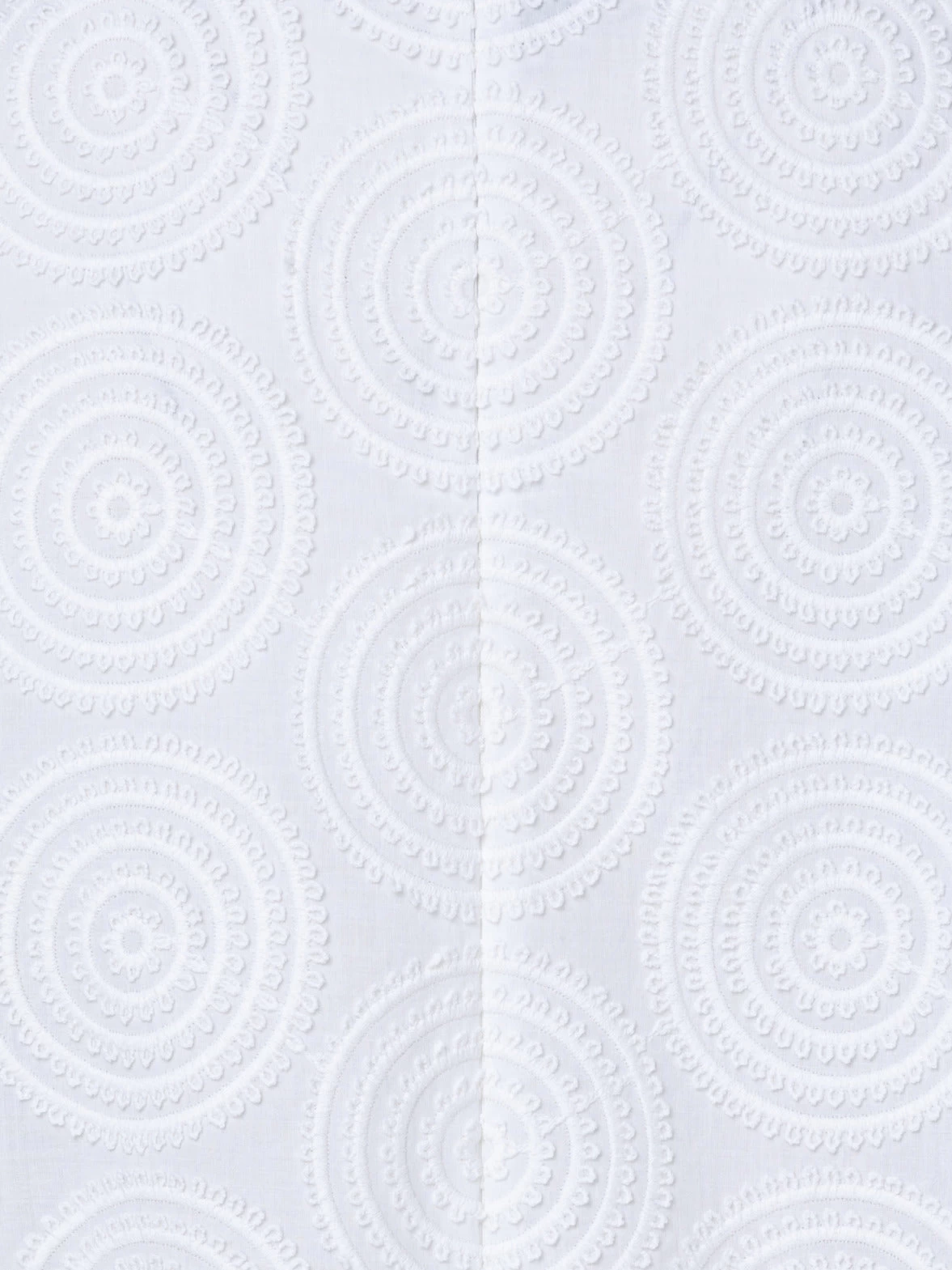 Cotton Batiste Blouse With Circle Loop Embroidery - Image 5