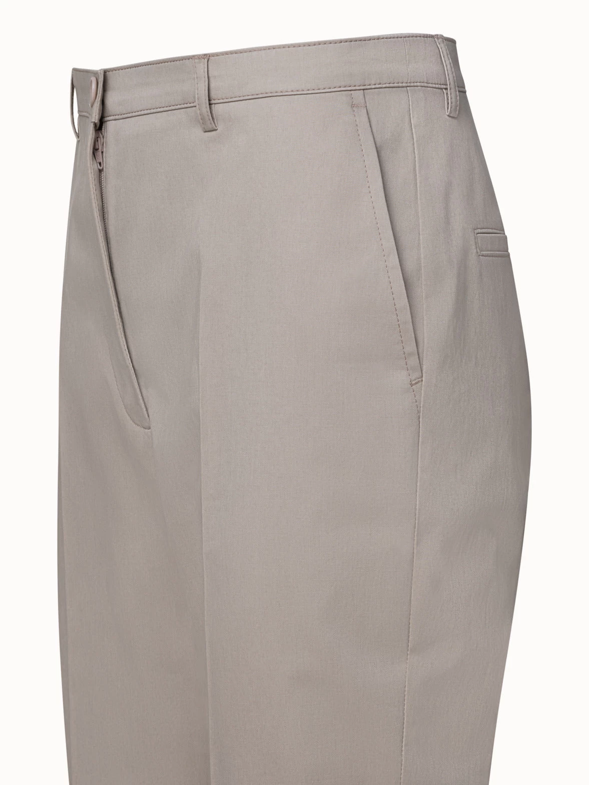 Freda Cotton Stretch Satin Cropped Tapered Pants - Image 4