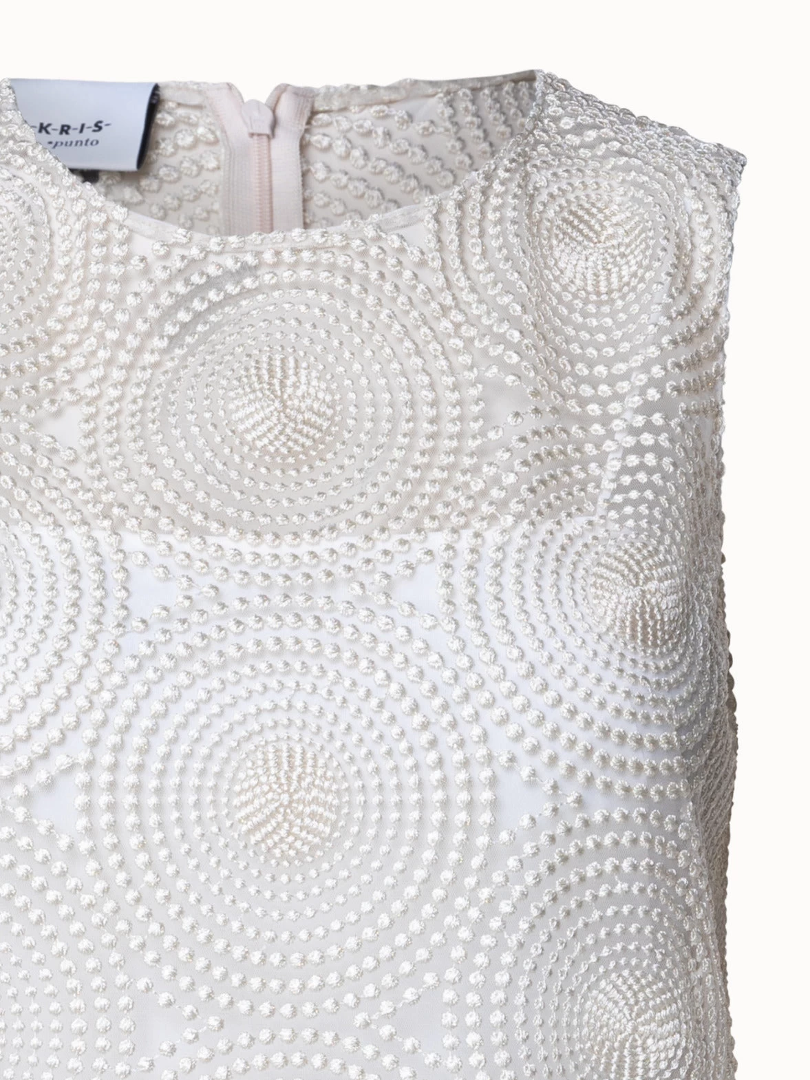 Metallic 3D Dot Embroidery Dress - Image 3