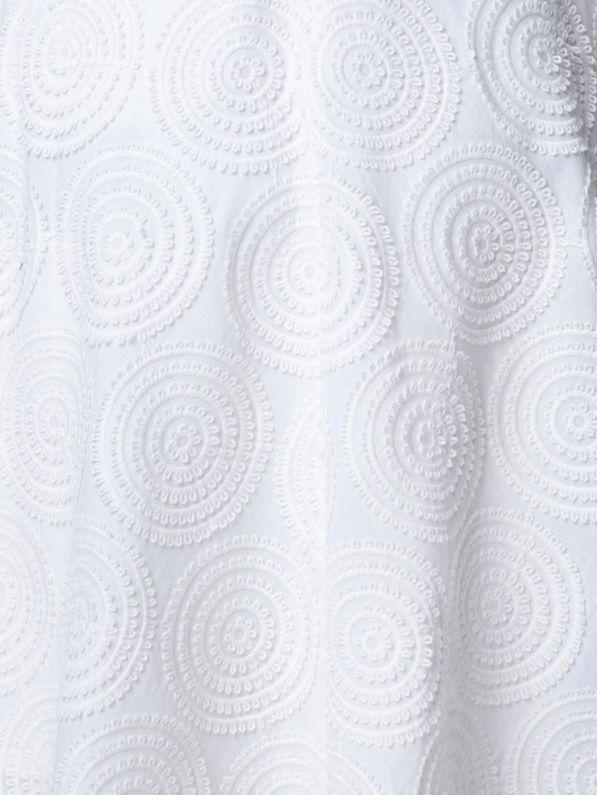 Cotton Batiste Midi Dress With Circle Loop Embroidery - Image 5