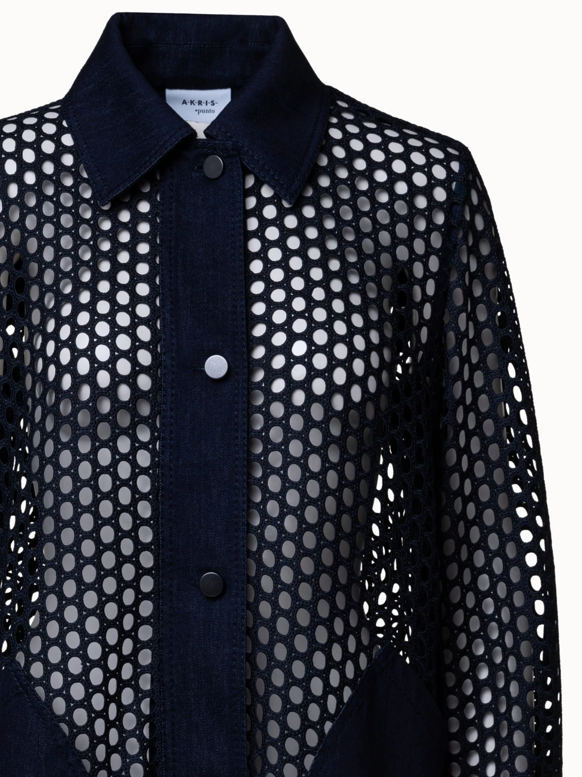 Dot Mesh Techno Embroidery Jacket - Image 4