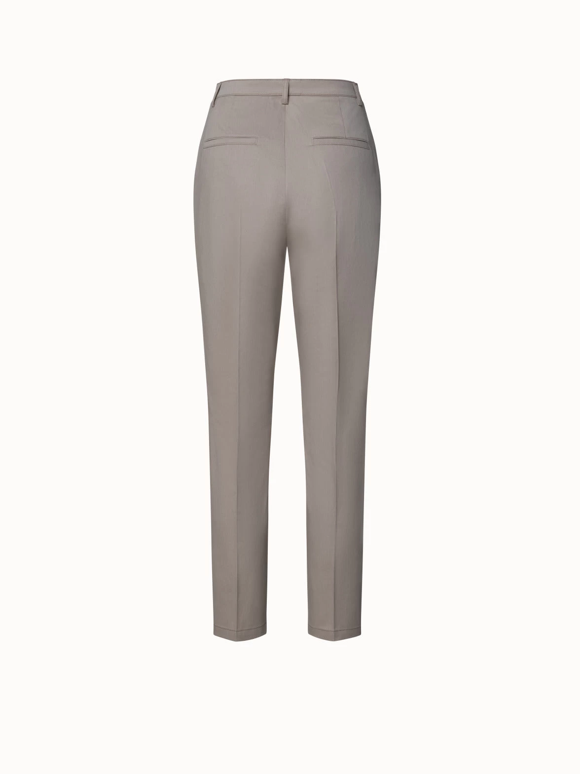 Freda Cotton Stretch Satin Cropped Tapered Pants - Image 2