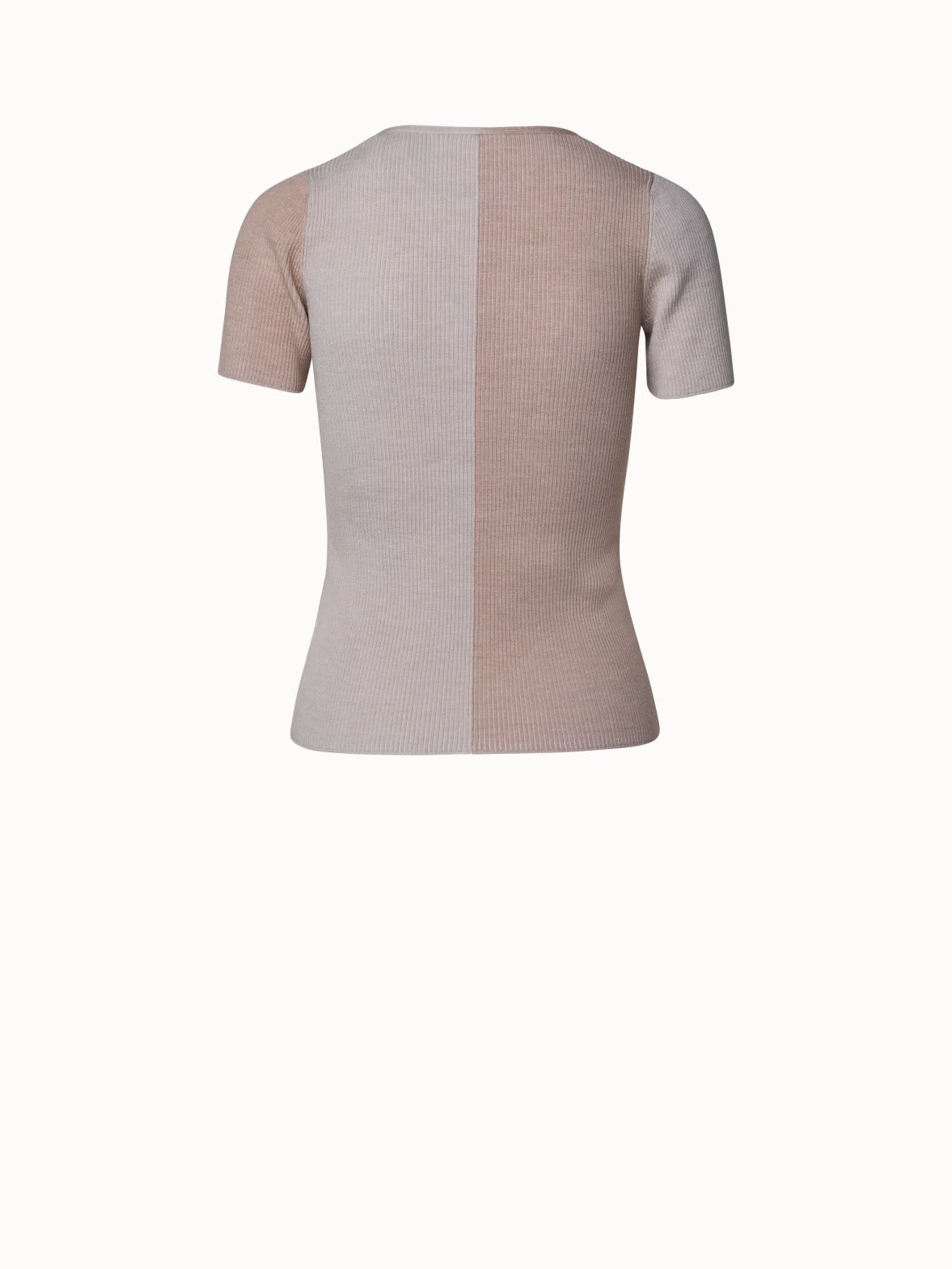 Colorblock Rib Knit Merino Wool Pullover - Image 3