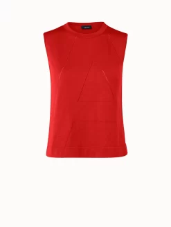 AKRIS Sea Island Cotton Knit Tank Top