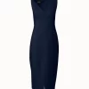 AKRIS Cotton Silk Double-Face Sheath Dress