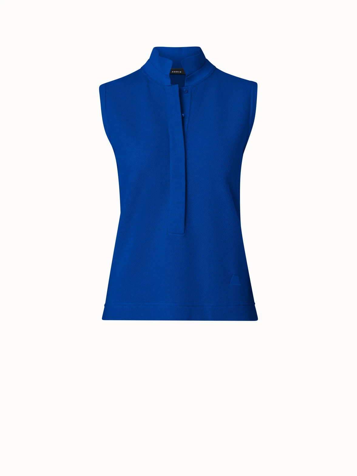 AKRIS Cotton Piqué Polo Top - Image 2