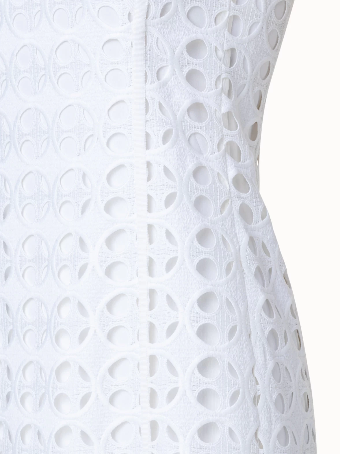 Dot Cut-Out Embroidery Dress - Image 4