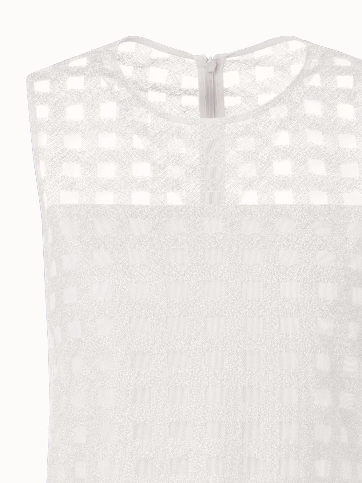 AKRIS Square Embroidery On Tulle Blouse - Image 3