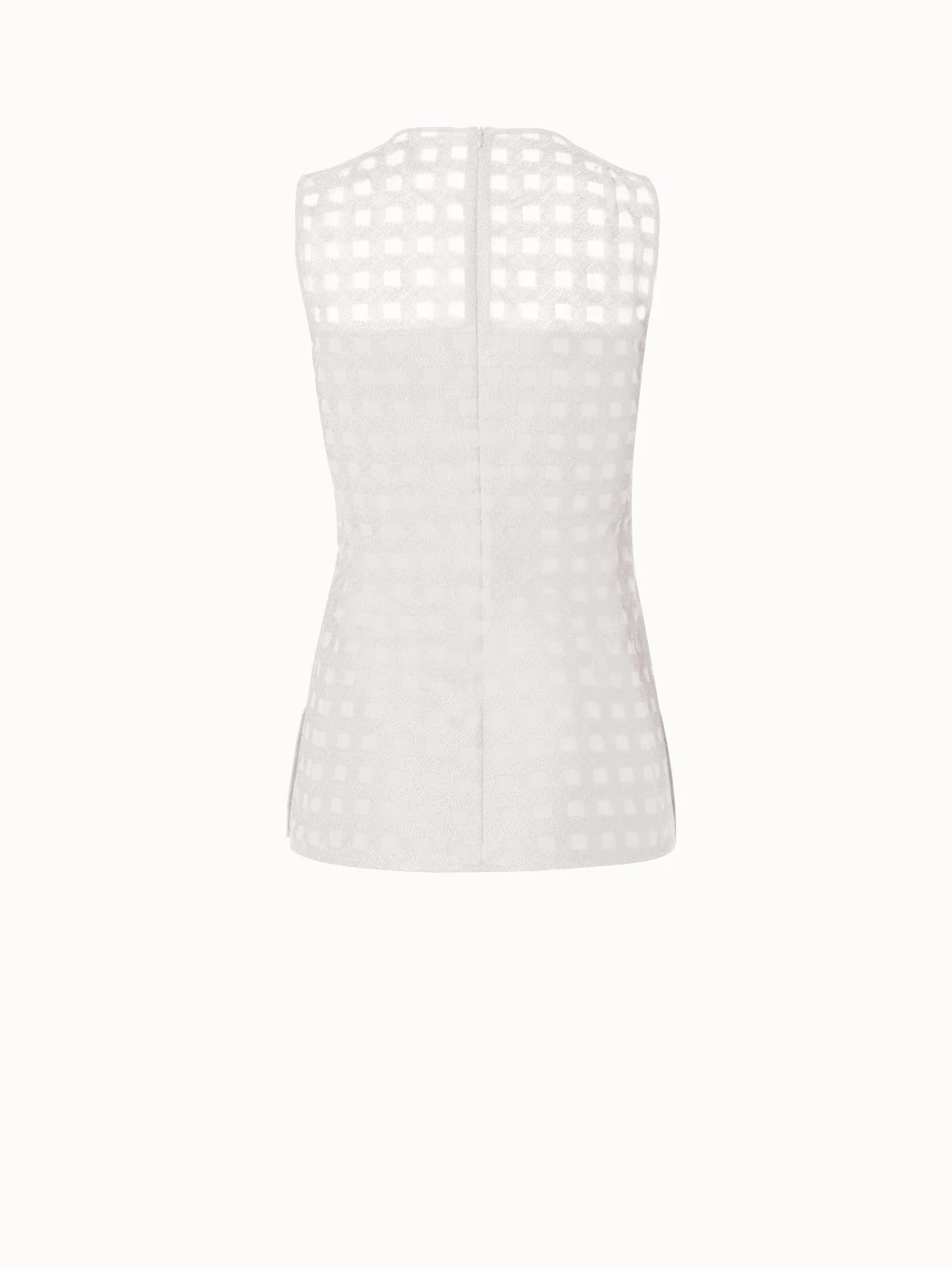 AKRIS Square Embroidery On Tulle Blouse - Image 2