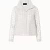 AKRIS Square Embroidery On Tulle Jacket