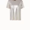 AKRIS Metallic Jersey T-Shirt