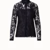 AKRIS Floral Techno Lace Blouse