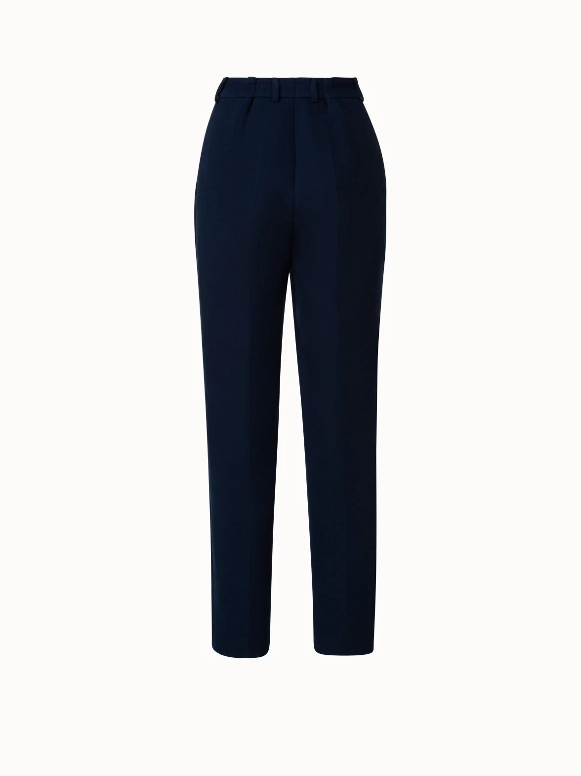 AKRIS Cotton Double-Face Pleated Tapered Pants - Image 3